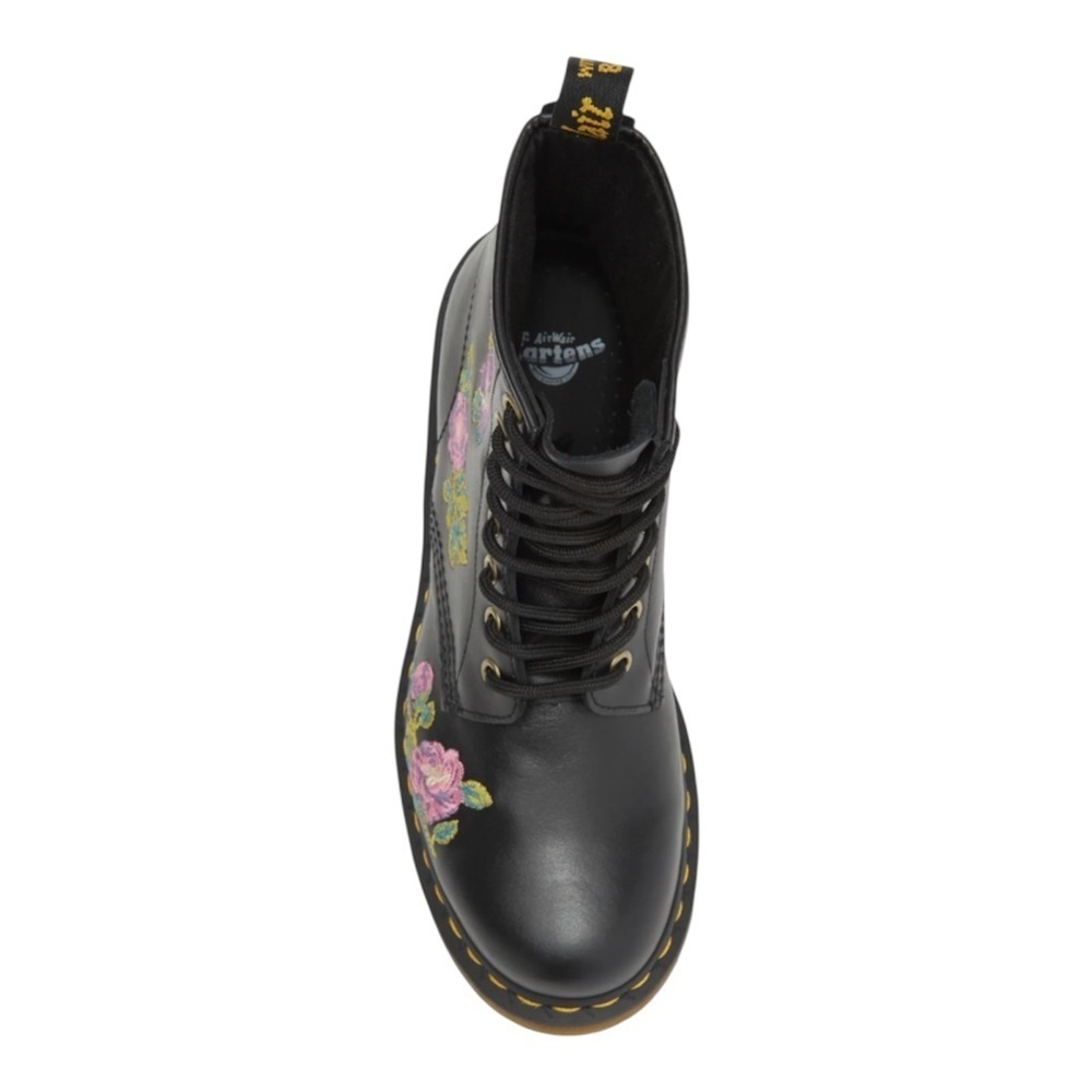 Dr. Martens 1460 Vonda Ii Flower Embroidered Boot In Black - Picture 5 of 6